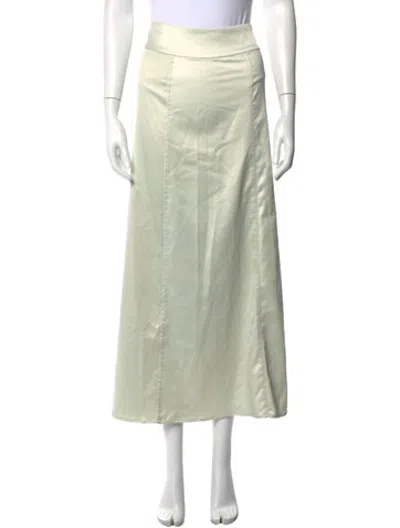 Pre-owned Aeron Long Skirt In Green