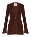 Aeron Baxter Maxi Cardigan In Brown