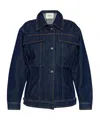 Aeron Roisin Fitted Denim Jacket In Black