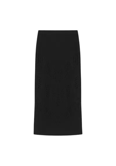 Aeron Maud - Lace Knit Midi Skirt