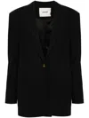 Aeron Mercedes Logo-plaque Blazer In Black