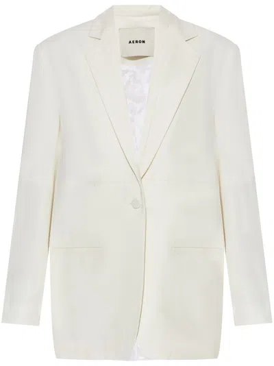 Aeron Mercedes Suiting Blazer In White