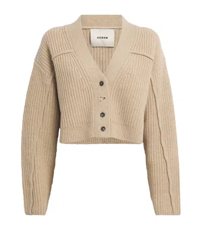 Aeron Merino Wool Leah Cardigan In White