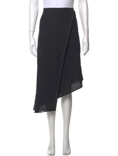 Pre-owned Aeron Midi Length Skirt In Black