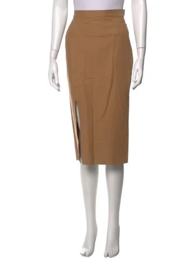 Pre-owned Aeron Midi Length Skirt In Black