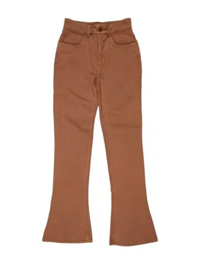 Pre-owned Aeron Mid-rise Wide Leg Jeans In Orange