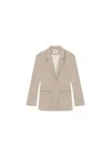 Aeron Fitted-waist Blazer In Neutrals
