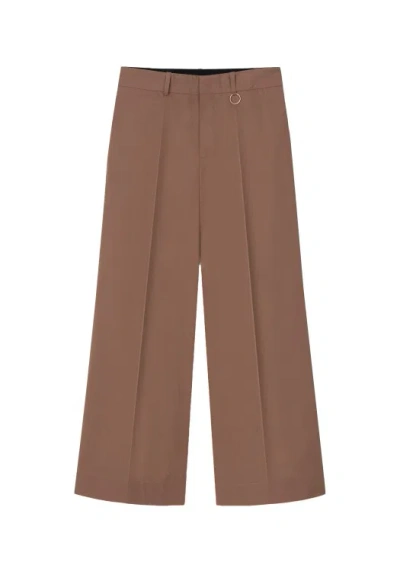 Aeron Milo - Cropped Wide Pants In Brown