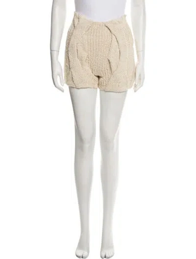 Pre-owned Aeron Mini Shorts In Neutral