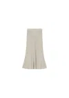 AERON MOSSY - SPARKLY RIBBED MIDI SKIRT