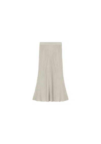 Aeron Mossy - Sparkly Ribbed Midi Skirt