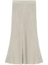 Aeron Mossy Midi Skirt In Neutrals