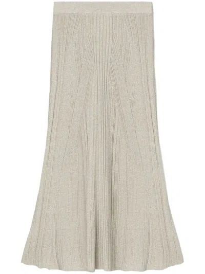 Aeron Mossy Midi Skirt In Neutrals