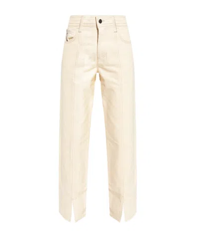 Aeron Tailored High-waist Jeans In Beige