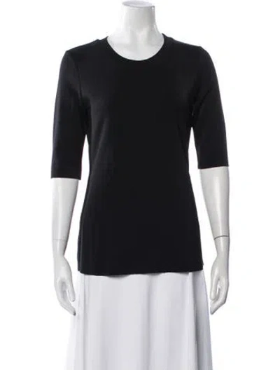 Pre-owned Aeron Nylon Crew Neck Top In Blue