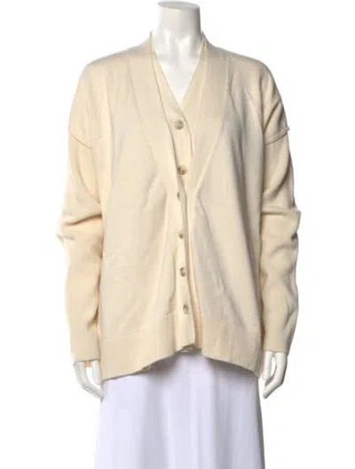 Pre-owned Aeron Open Front Sweater In Neutral