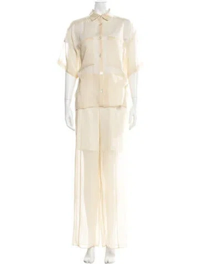 Pre-owned Aeron Pant Set In Yellow