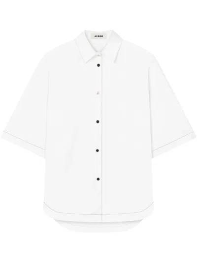 Aeron Poplin Shirt In 白色
