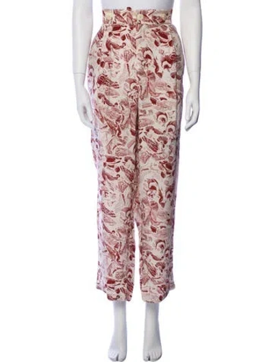 Pre-owned Aeron Printed Wide Leg Pants In Multi