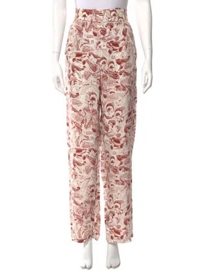 Pre-owned Aeron Printed Wide Leg Pants In Neutral