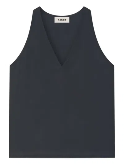 Aeron Rea V-neck Top In Blue