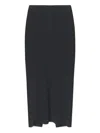 Aeron Ribbed High-waisted Skirt In Black