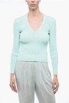 AERON RIBBED SWEATER WITH OPENWORK DETAILS