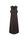 Aeron Gathered Scoop-neck Dress In Black