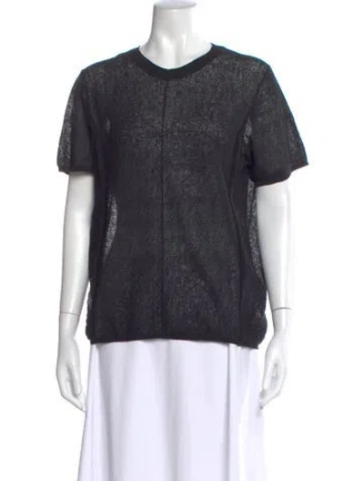 Pre-owned Aeron Scoop Neck Sweater In White