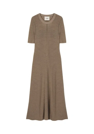 Aeron Selkie - Knitted Dress In Brown