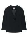 Aeron Somerset Structured V-neck Jacket In Black