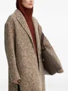 Aeron Speckled Double-breasted Coat In Neutral