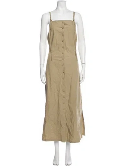 Pre-owned Aeron Square Neckline Long Dress W/ Tags In Neutral