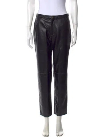 Pre-owned Aeron Straight Leg Pants In Black