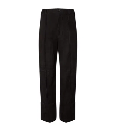 Aeron Suede Wenders Trousers In Black