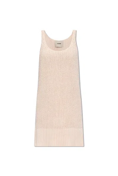 Aeron Textured Knit Sleeveless Dress In Pink