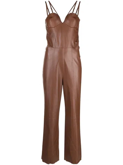 Aeron Liato Straight-leg Jumpsuit In Brown