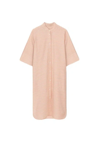 Aeron Veda - Wide Shirt Dress In Neutrals