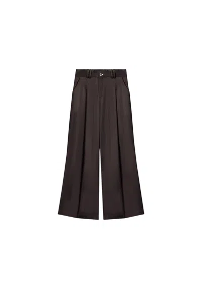 Aeron Wellen - Satin Wide-leg Pants
