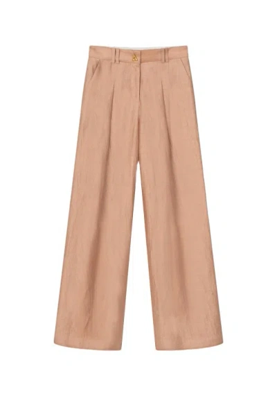 Aeron Wellen Tailored Trousers In Brown