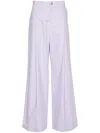 Aeron Wellen Popeline-palazzohose In Violett