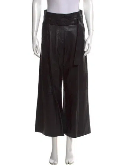 Pre-owned Aeron Wide Leg Pants In Black