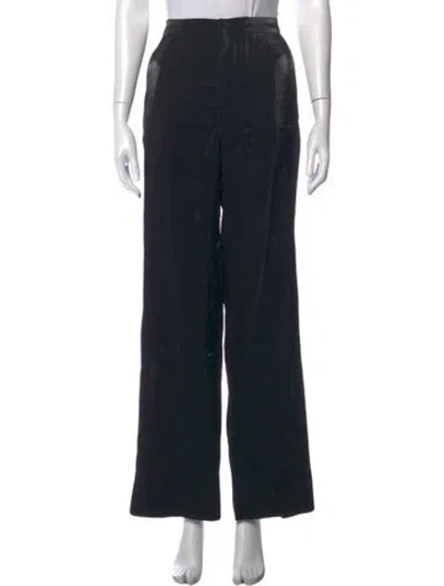 Pre-owned Aeron Wide Leg Pants In Black