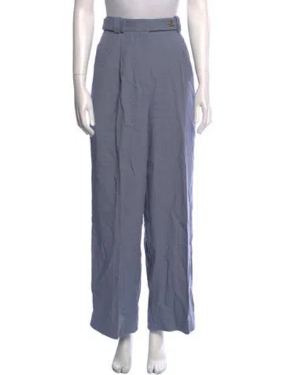 Pre-owned Aeron Wide Leg Pants In Blue