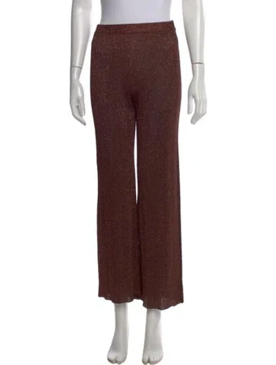 Pre-owned Aeron Wide Leg Pants In Brown