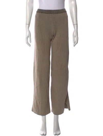 Pre-owned Aeron Wide Leg Pants In Neutral