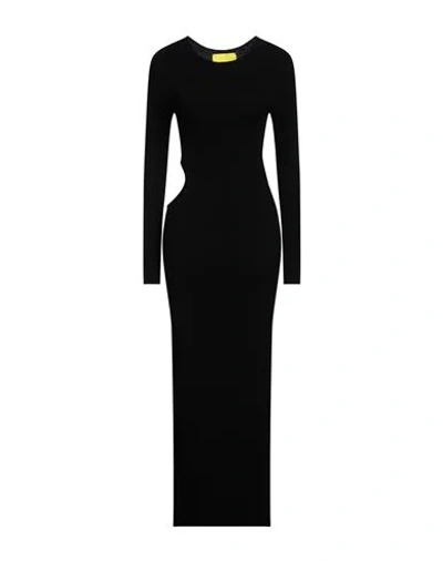 AERON AERON WOMAN MAXI DRESS BLACK SIZE S VISCOSE, POLYESTER
