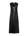 Aeron Woman Midi Dress Black Size 6 Lambskin In Black