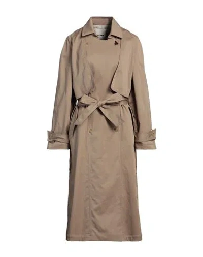 Aeron Woman Overcoat & Trench Coat Beige Size 10 Cotton