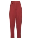 Aeron Woman Pants Brick Size L Viscose, Polyester In Red